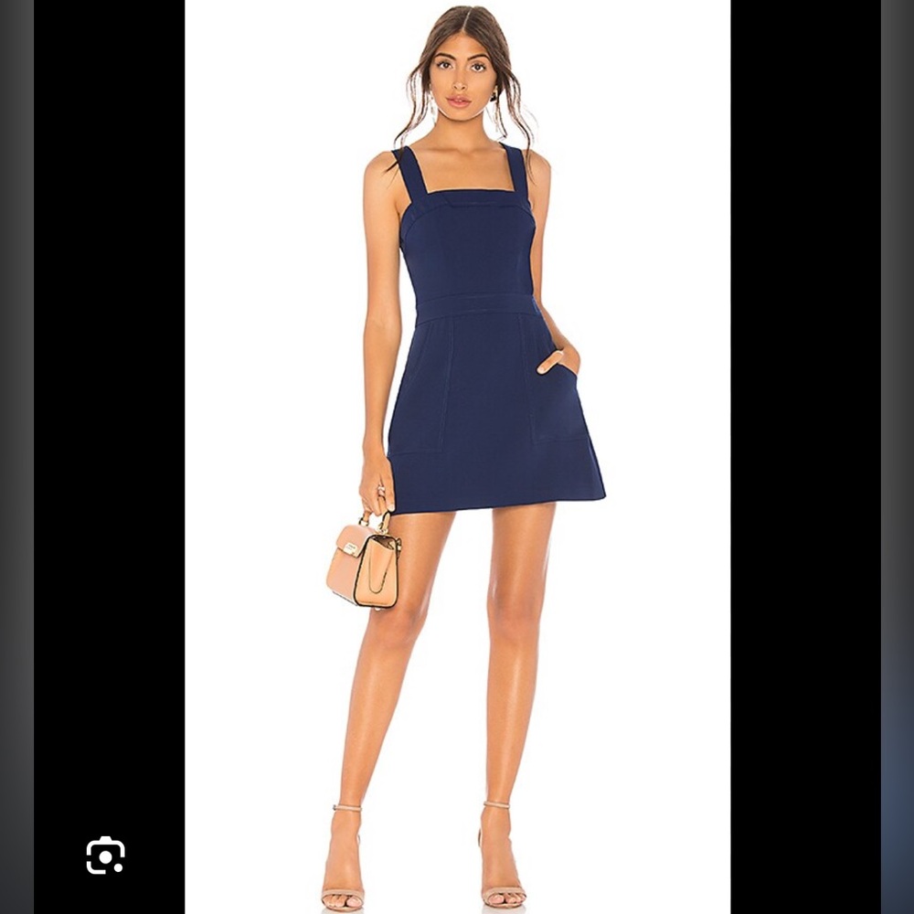 Amanda Uprichard Ace Dress in Navy Blue - Size P / XS